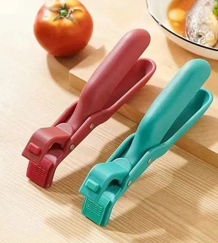 Hot Plate Gripper Clips Holder Tongs Bowl Holder Pot Clip for Moving Hot Plate Bowls Pizza Pan Air Fryer Microwave Oven