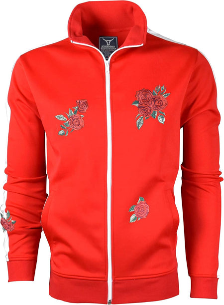 Mens Urban Hip Hop Premium Track Jacket - Slim Fit Side Taping Sportswear Urbanwear Streetwear Top